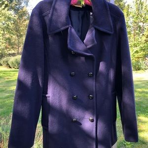 Vintage ladies LL Bean wool pea coat